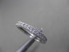 ANTIQUE .60CT DIAMOND 14KT WHITE GOLD FILIGREE ETERNITY ANNIVERSARY RING #23868