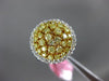 1.25CT WHITE & FANCY YELLOW DIAMOND 18KT WHITE & YELLOW GOLD 3D ANNIVERSARY RING