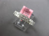 ESTATE .62CT DIAMOND 18KT WHITE GOLD 3D ROUND & PRINCESS 2 ROW ANNIVERSARY RING