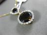 ESTATE LARGE 4.50CT DIAMOND & AAA SMOKEY TOPAZ 14KT YELLOW GOLD FLOATING PENDANT