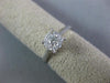 ESTATE .40CT DIAMOND 14K WHITE GOLD 3D CLASSIC SOLITAIRE CLUSTER HEART LOVE RING