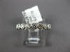 ESTATE .85CT DIAMOND 14KT WHITE GOLD MILGRAIN SIZABLE ETERNITY ANNIVERSARY RING