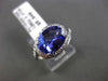 ESTATE WIDE 2.52CT DIAMOND & TANZANITE 18KT WHITE GOLD INFINITY ENGAGEMENT RING