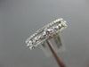 ESTATE .50CT DIAMOND 14K WHITE GOLD 3D THREE ROW ETOILE WEDDING ANNIVERSARY RING