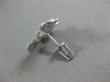 ESTATE LARGE .60CT DIAMOND & AAA SAPPHIRE 14K WHITE GOLD BUTTERFLY STUD EARRINGS