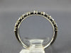 ESTATE 1.08CT DIAMOND 14KT WHITE GOLD 3D NINE STONE COMFORT FIT ANNIVERSARY RING