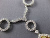ESTATE LARGE 8.90CT WHITE & FANCY YELLOW DIAMOND 18K 2 TONE GOLD LARIAT NECKLACE