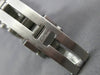 ESTATE CARTIER .05CT AAA ROUND SAPPHIRE STAINLESS STEEL 3D CLASSIC SQUARE WATCH