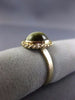 ESTATE 14KT YELLOW GOLD TIGER EYE 3D CLASSIC OVAL ROPE SOLITAIRE FUN RING #26069