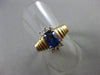 ESTATE 1.44CT DIAMOND & AAA OVAL SAPPHIRE 14KT 2TONE GOLD ENGAGEMENT RING #22056