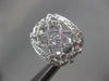 ESTATE WIDE 1.08CT DIAMOND 14KT WHITE GOLD 3D FILIGREE ETOILE HANGING EARRINGS