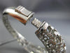 ESTATE LARGE 4.50CT DIAMOND 14KT WHITE GOLD 3D WEB ETOILE BEZEL BANGLE BRACELET
