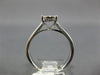 ESTATE .40CT DIAMOND 14K WHITE GOLD 3D CLASSIC SOLITAIRE CLUSTER HEART LOVE RING