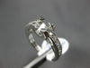 ESTATE .89CT DIAMOND PLATINUM 3D CLASSIC FILIGREE SEMI MOUNT ENGAGEMENT RING