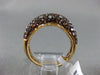 ESTATE 1.82CT DIAMOND & AAA ORANGE SAPPHIRE 18K 2 TONE GOLD ETOILE V SHAPE RING