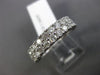 ESTATE 1.50CT ROUND CUT DIAMOND 14KT WHITE GOLD 2 ROW WEDDING ANNIVERSARY RING