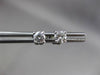 ESTATE .46CT ROUND DIAMOND 14KT WHITE GOLD SOLITAIRE STUD EARRINGS 4mm #1767