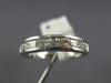 ESTATE .75CT DIAMOND 18KT WHITE GOLD 3D CLASSIC CHANNEL WEDDING ANNIVERSARY RING