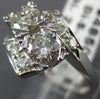 ANTIQUE LARGE 1.26CT OLD MINE DIAMOND PLATINUM WEDDING ANNIVERSARY RING #11141