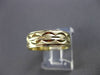 ANTIQUE WIDE 14KT YELLOW GOLD 3D DIAMOND CUT WEDDING ANNIVERSARY RING 6mm #23516