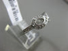 ESTATE .33CT DIAMOND 14KT WHITE GOLD 3D BOW INFINITY LOVE RING 7mm WIDE