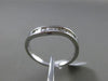 ESTATE .20CT BAGUETTE DIAMOND 14KT WHITE GOLD 3D WAVE WEDDING ANNIVERSARY RING