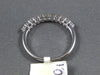 ESTATE .40CT ROUND DIAMOND 14KT WHITE GOLD 3D CLASSIC 11 STONE ANNIVERSARY RING
