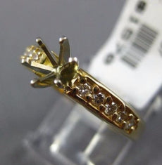 ESTATE .32CT DIAMOND 14KT YELLOW GOLD CLASSIC 6 PRONG SEMI MOUNT ENGAGEMENT RING