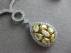 ESTATE LARGE 8.90CT WHITE & FANCY YELLOW DIAMOND 18K 2 TONE GOLD LARIAT NECKLACE