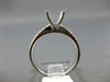 ESTATE .19CT DIAMOND 14KT WHITE GOLD 3D SEMI ETERNITY SEMI MOUNT ENGAGEMENT RING