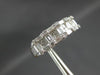 ESTATE 1.10CT DIAMOND & SAPPHIRE 14KT WHITE GOLD ANNIVERSARY WEDDING RING #23462
