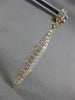 ESTATE LARGE 1.15CT DIAMOND 14K YELLOW GOLD MULTI ROW ELONGATED HANGING EARRINGS