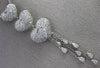 ESTATE LARGE 2.23CT DIAMOND 18KT WHITE GOLD 3D HEART JOURNEY LARIAT LOVE PENANT