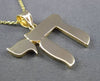 ESTATE LARGE 14KT YELLOW GOLD SOLID FLOATING CHAI - LIFE PENDANT & CHAIN #23688