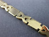 ESTATE 14KT WHITE & YELLOW GOLD 3D HANDCRAFTED X SHAPE LOVE BRACELET #22722
