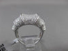 ESTATE WIDE 1.54CT DIAMOND PAVE 18KT WHITE GOLD FANCY 3D BAMBOO RING STUNNING!!!
