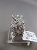 ESTATE 1.99CT BAGUETTE DIAMOND 18KT WHITE GOLD 3D CRISS CROSS INFINITY LOVE RING