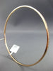 ESTATE .96CT DIAMOND 18KT ROSE GOLD 3D CLASSIC ETERNITY MILGRAIN BANGLE BRACELET