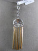 ESTATE LARGE 1.72CT DIAMOND 18KT WHITE & ROSE GOLD 3D JOURNEY CHANDELIER PENDANT