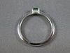 ESTATE .28CT DIAMOND & AAA EMERALD 14KT WHITE GOLD ROUND & OVAL CLASSIC FUN RING