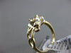 ESTATE .08CT ROUND DIAMOND 14KT YELLOW GOLD 3D MATTE HAPPY PANTHER ETOILE RING