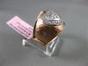 ANTIQUE WIDE .20CT DIAMOND 14KT WHITE & ROSE GOLD HEART ITALIAN ETOILE FUN RING