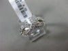 ESTATE .33CT DIAMOND 14KT WHITE GOLD 3D BOW INFINITY LOVE RING 7mm WIDE