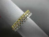 ESTATE .64CT DIAMOND 18K TRI COLOR GOLD OPEN FILIGREE STACKABLE ANNIVERSARY RING