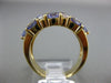 ESTATE 2.22CT DIAMOND & AAA TANZANITE 14KT YELLOW GOLD 3D THREE ROW ETOILE RING