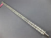 ESTATE 4.81CT ROUND & BAGUETTE DIAMOND 18K WHITE GOLD 3D CLASSIC TENNIS BRACELET