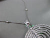 ESTATE MASSIVE 1.23CT DIAMOND 18KT WHITE GOLD ETOILE WOVEN MESH CIRCULAR PENDANT