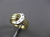 ESTATE .12CT DIAMOND 14KT WHITE & YELLOW GOLD 5 STONE ETOILE BELT RING #18701