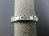 ESTATE 3.31CT DIAMOND 14KT WHITE GOLD PRINCESS ETERNITY WEDDING ANNIVERSARY RING