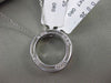 ESTATE .25CT DIAMOND 14KT WHITE GOLD 9 STONE CIRCLE OF LIFE FLOATING PENDANT